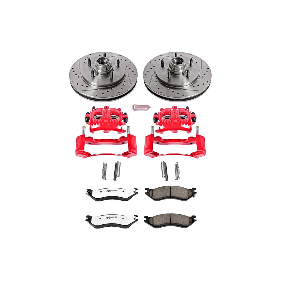 Power Stop Front KC1878-36 Z36 Truck and Tow Brake Kit with Calipers For Ford Expedition 1997-2000 Ford F - 150 1999-2000 Lincoln Navigator 1998-2000 [Vehicle Specific]