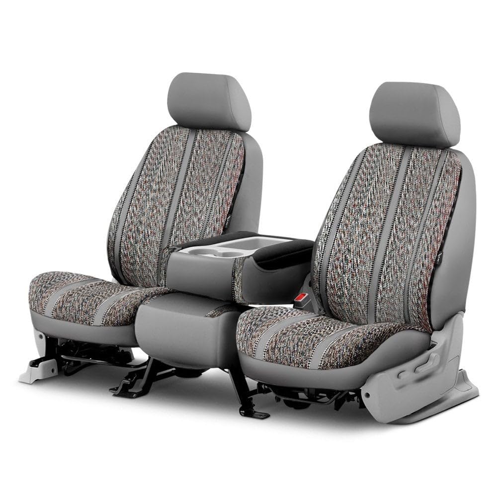 Custom Fit Fia TR49-1 GRAY Front Seat Cover Split Seat 40/20/40 - Saddle Blanket, (Gray)
