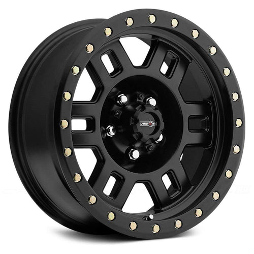398 Vision Manx 16x8 5x127/5x5" +0mm Matte Black Wheel Rim