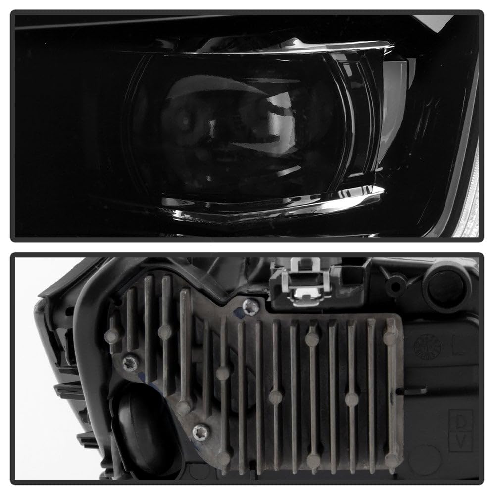 VW Jetta Spyder (xTune) 19-24 (Halogen Model Fit) (Halogen Signal) High Low Beam LED DRL Projector Headlights - Black