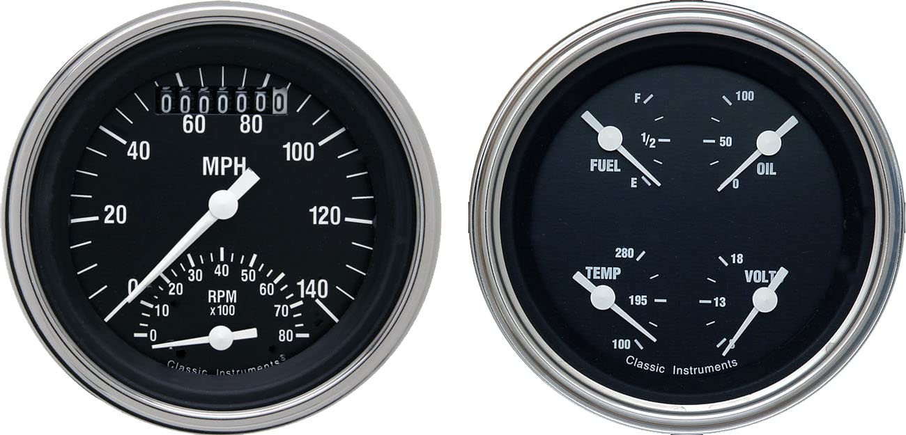 Hot Rod Series Classic Instruments HR32SLF 2 Gauge Package