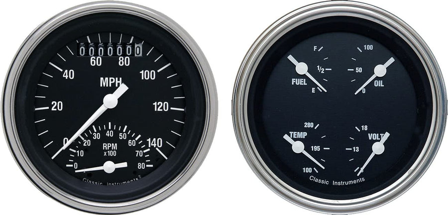Hot Rod Series Classic Instruments HR32SLF 2 Gauge Package