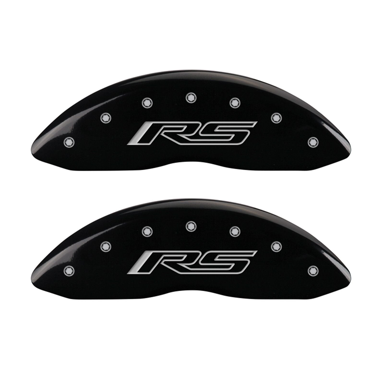 Caliper Covers MGP 14033SRS5BK with Black Powder Coat Finish, (Set of 4)