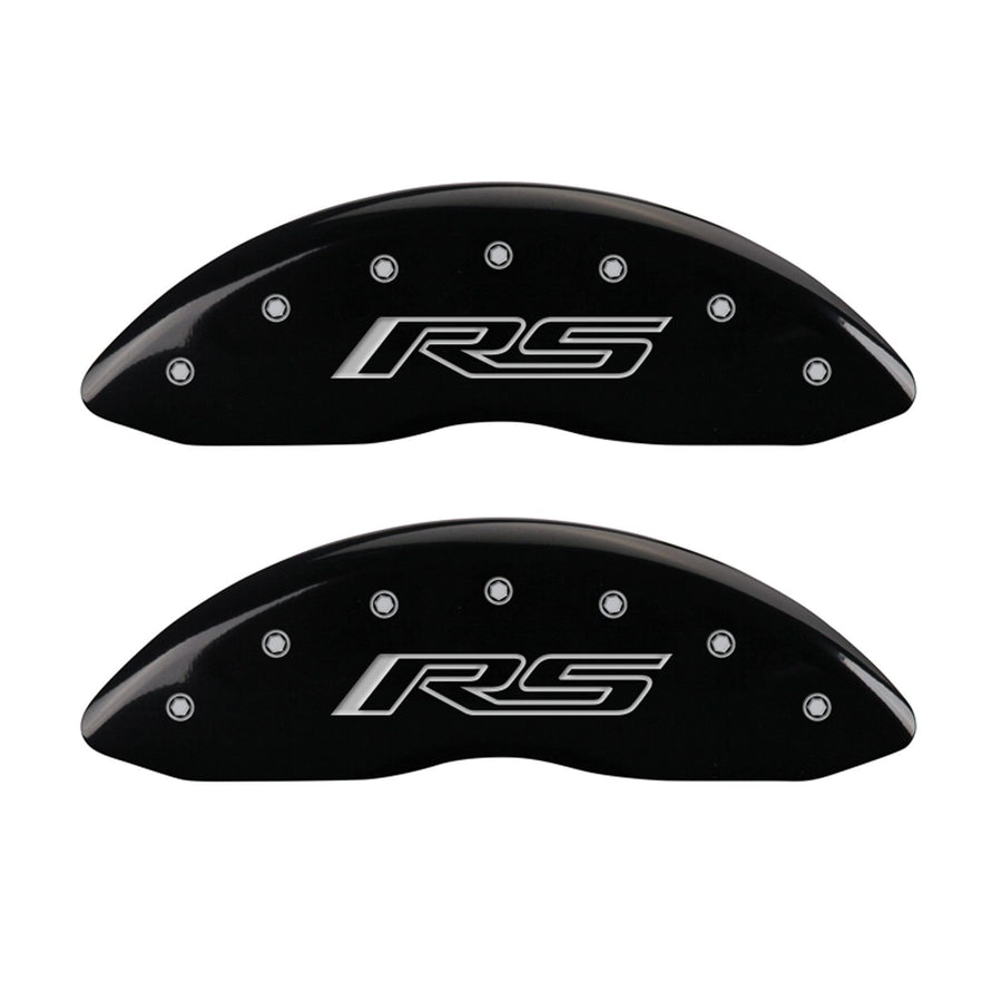 Caliper Covers MGP 14033SRS5BK with Black Powder Coat Finish, (Set of 4)