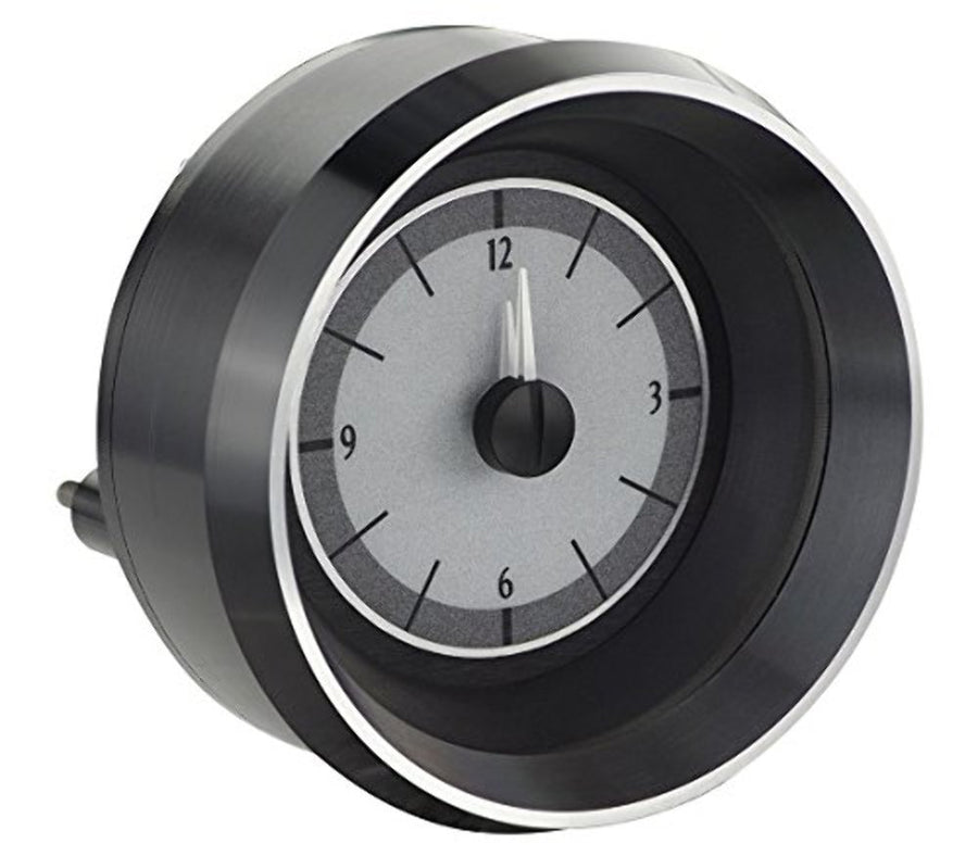 Analog Clock Gauge Dakota Digital 63-67 Chevy Corvette for use with VHX Systems only Silver Alloy Blue Backlighting VLC-63C-VET-S-B