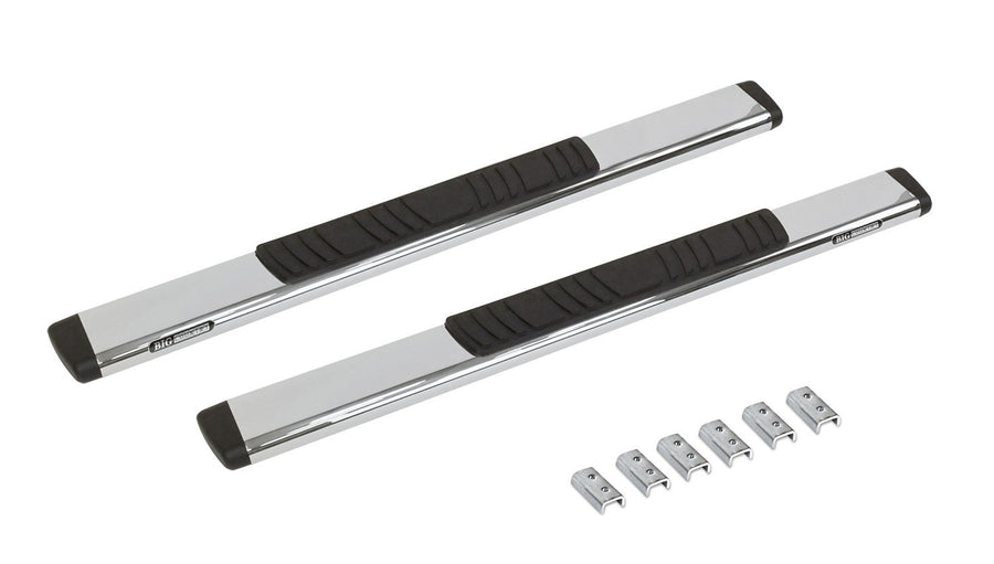 Go Rhino 5" Low Profile OE Xtreme Sidesteps & Brackets | Stainless Steel, Polished | 685404552PS | Fits 2007-2019 Chevrolet Silverado & GMC Sierra Standard Cab (See Description)