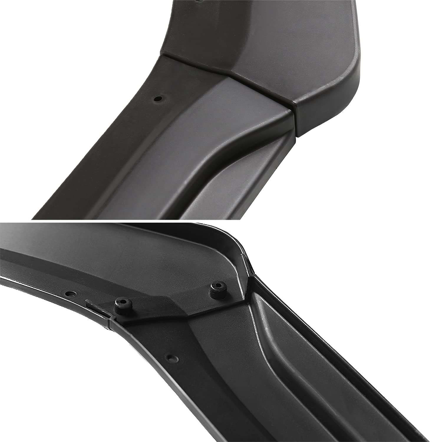 Front Bumper Lip Spoiler Splitter Body Kit Spec-D Tuning Matte Black 3PC Compatible with 2015-2018 Ford Focus