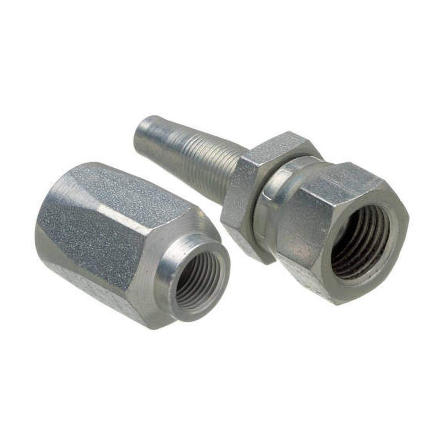 Gates Field Attachable 6C5E-6RFJX for C5E Hose, Female JIC 37 Flare Swivel, Steel, 5/16" ID