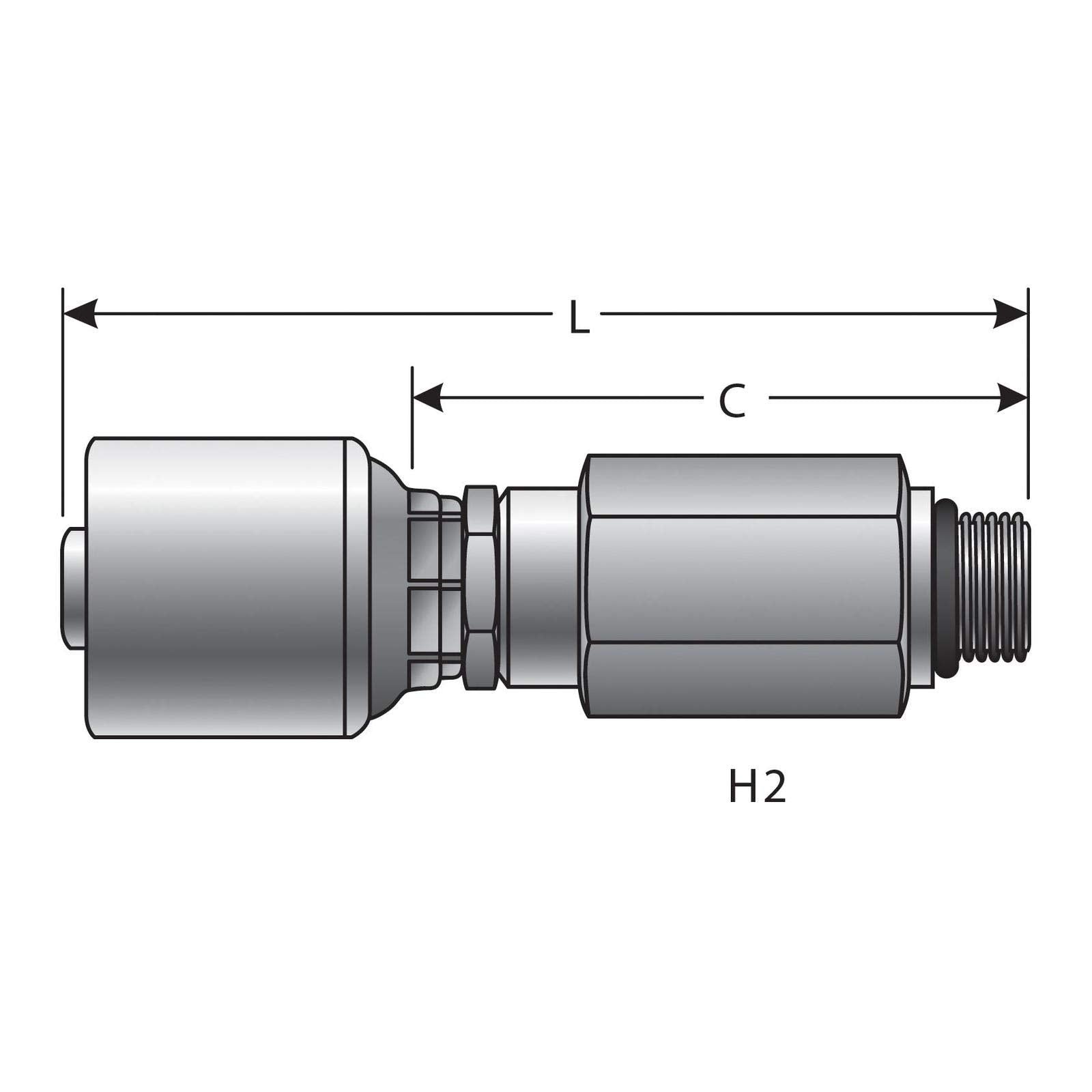 Hydraulic Gates G25121-0810 Coupling