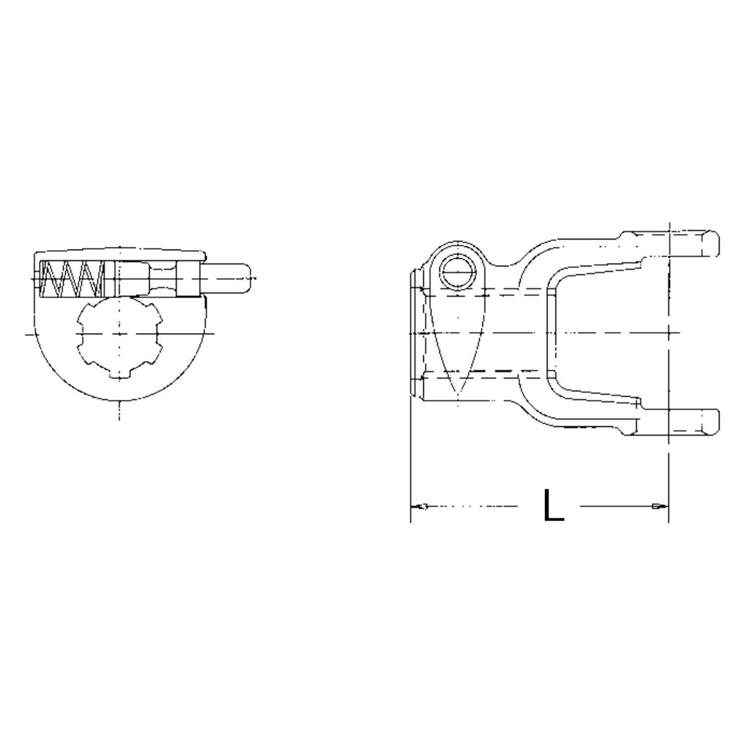 18-7403 Neapco Power Take Off Quick Disconnect Yoke