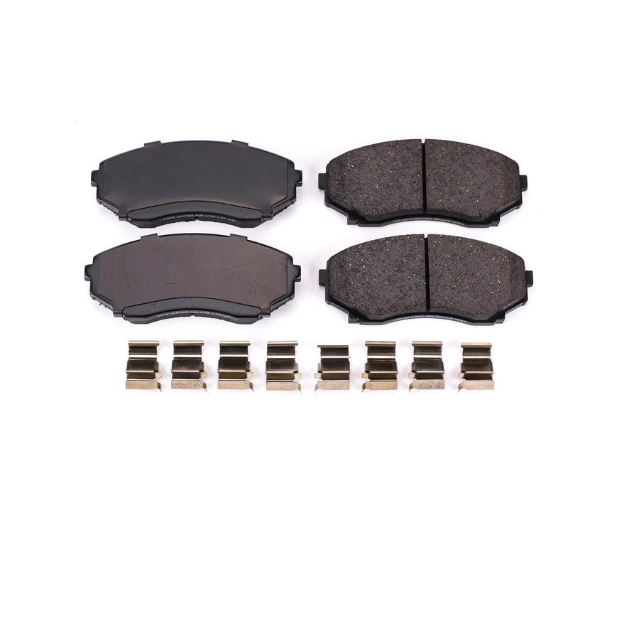 Power Stop Brake Kit Front For Mazda MPV 1992-98 | Mazda MPV 2000-06 - Ceramic Brake Pads With Installation Hardware, 17-1038