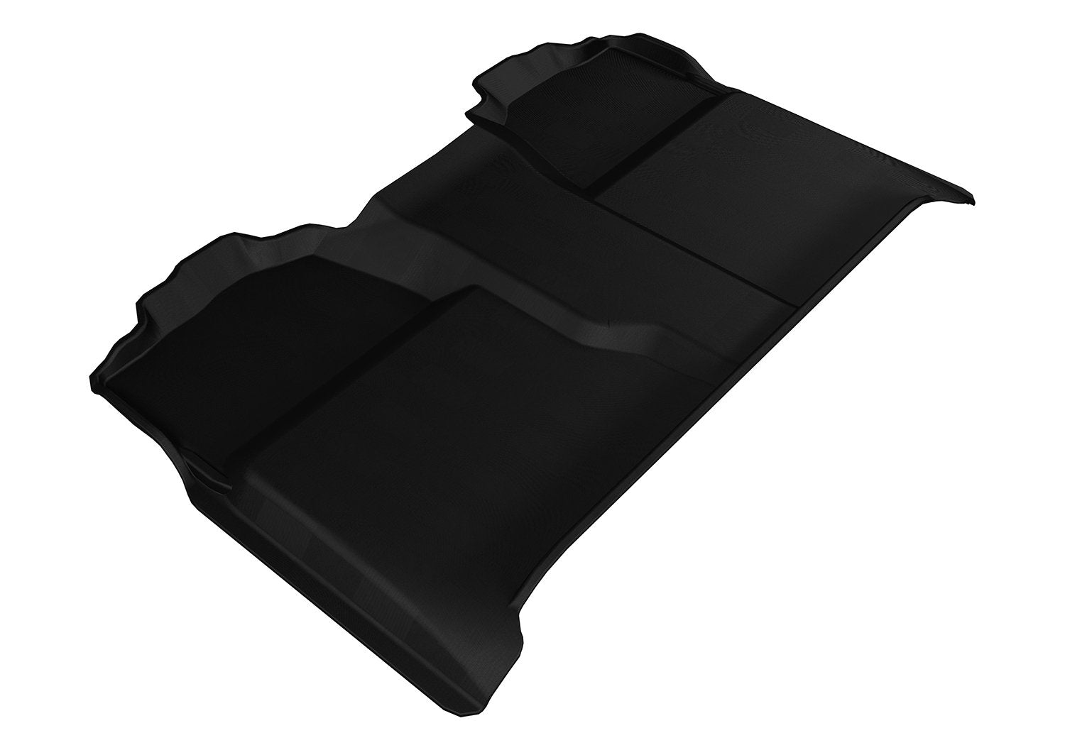 3D MAXpider Second Row L1CH04721509 Custom Fit All-Weather Floor Mat for Select Chevrolet Silverado/GMC Sierra Models - Kagu Rubber (Black)