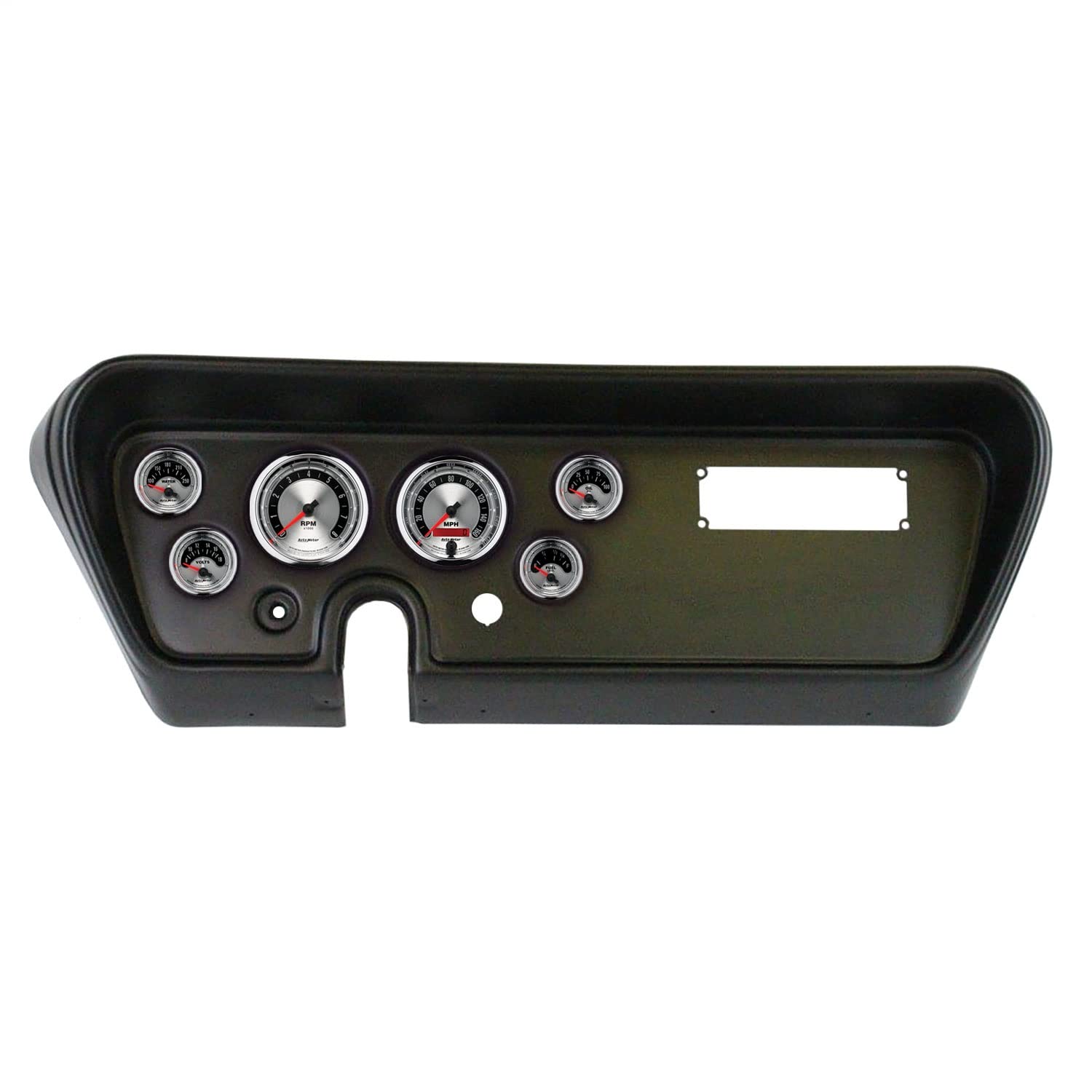 AutoMeter Dash Kit Direct Fit, (3 3/8" X2, 2 1/16" X4), Pontiac GTO 66, American Muscle (2111-01)
