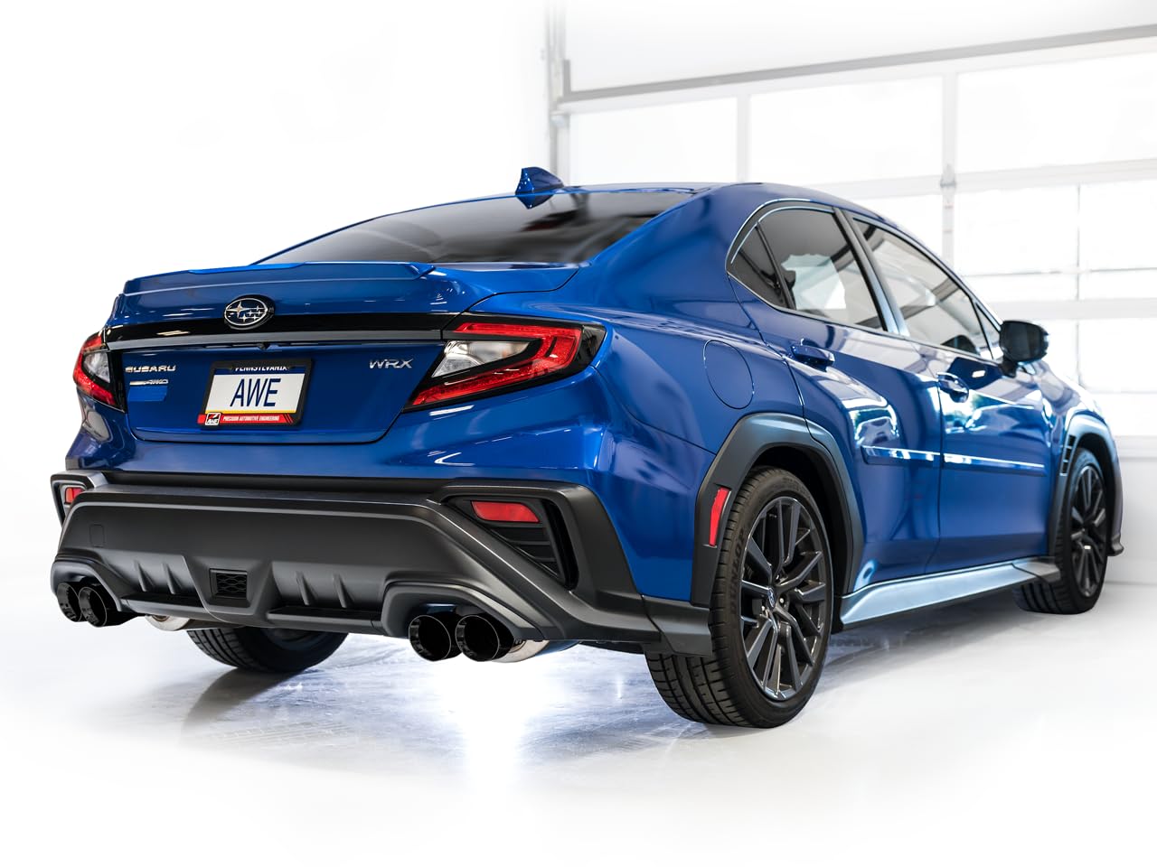 WRX Exhaust AWE Tuning - Stainless Steel, Black