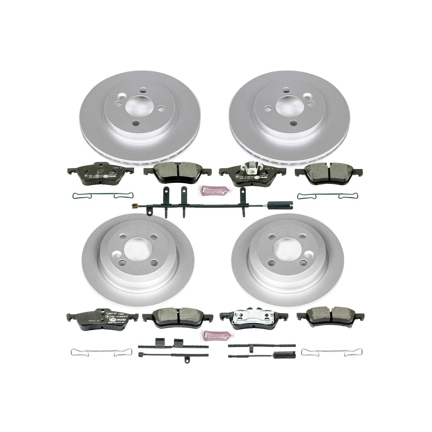 Euro-Stop Brake Kit Power Stop ESK6296 For Mini Cooper Front and Rear 2007-2008 [Model Specific]