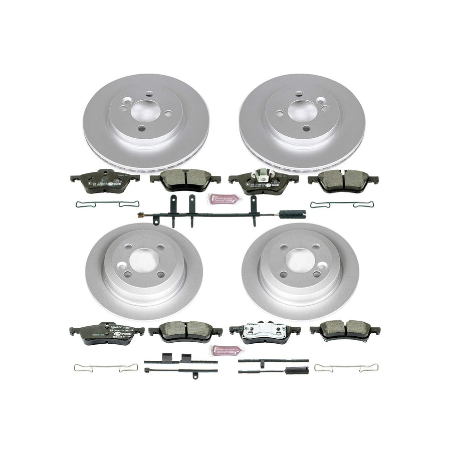 Euro-Stop Brake Kit Power Stop ESK6296 For Mini Cooper Front and Rear 2007-2008 [Model Specific]
