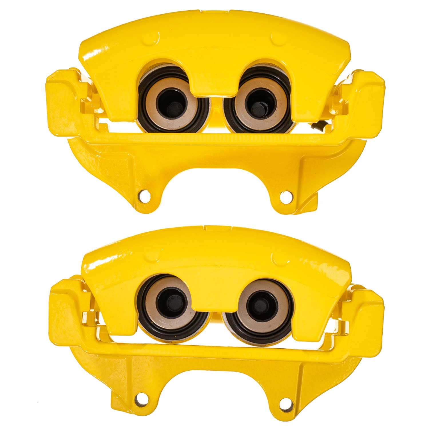 Power Stop Front Pair of High-Temp Yellow Powder Coated Calipers For Chrysler 300, Dodge Caliber, Dodge Challen, Dodge Charger, Dodge Charger, Dodge Magnum [Model Specific]