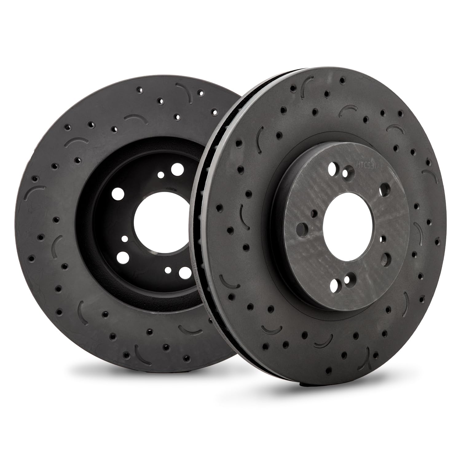 Hawk Performance Cross-Drilled and Slotted HTC5317 Talon Rotors