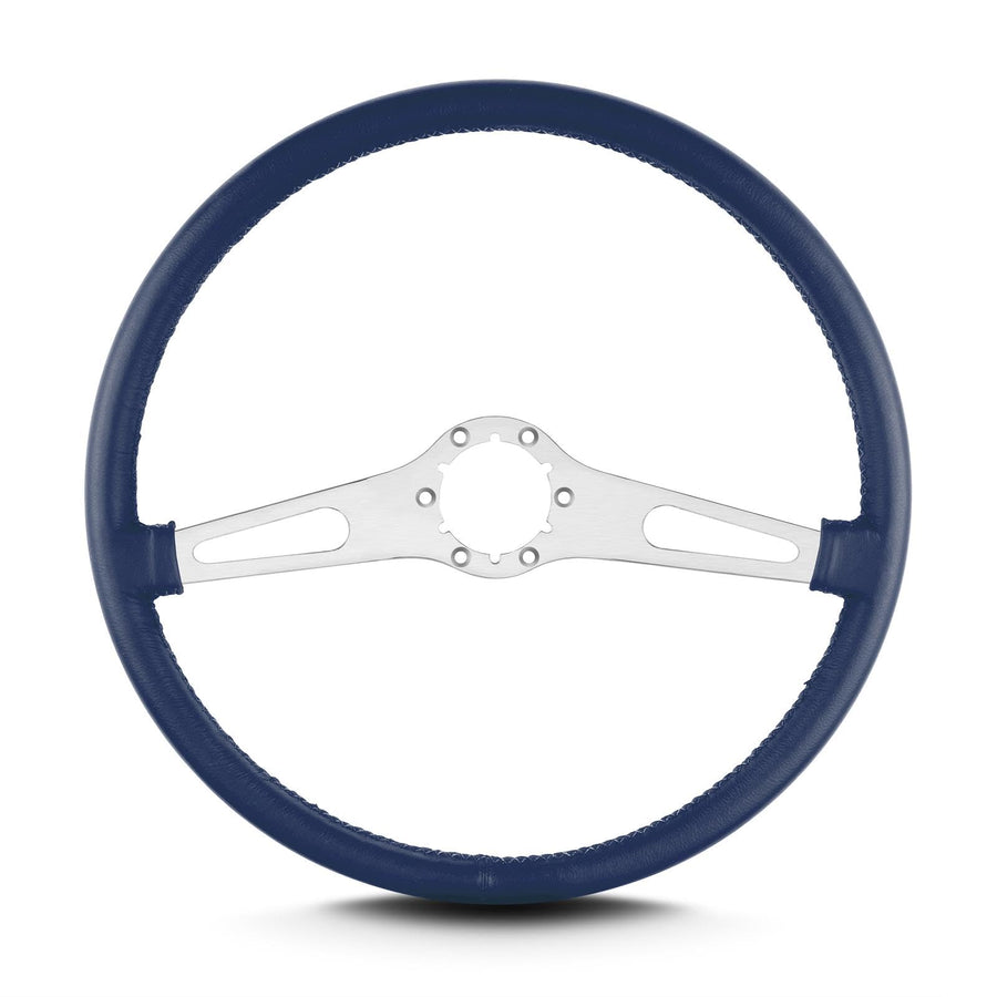 Teardrop Lecarra 67204 15" Brushed Thin Grip Blue 2 Spoke