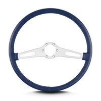 Teardrop Lecarra 67204 15" Brushed Thin Grip Blue 2 Spoke