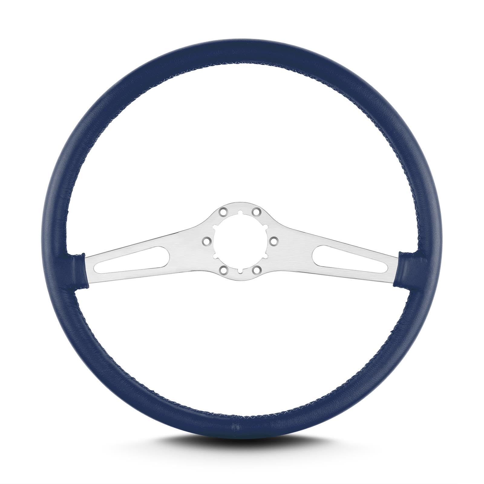 Teardrop Lecarra 67204 15" Brushed Thin Grip Blue 2 Spoke