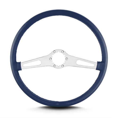 Teardrop Lecarra 67204 15" Brushed Thin Grip Blue 2 Spoke