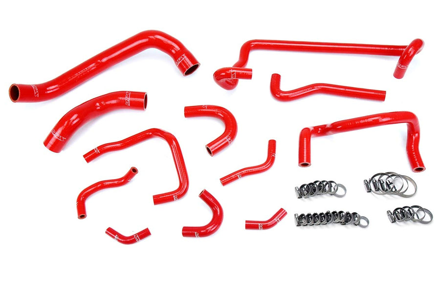 Red HPS Silicone Radiator Heater Hose Kit Skyline GTR R32 RB26DETT Coolant Upper Lower 57-1782-RED