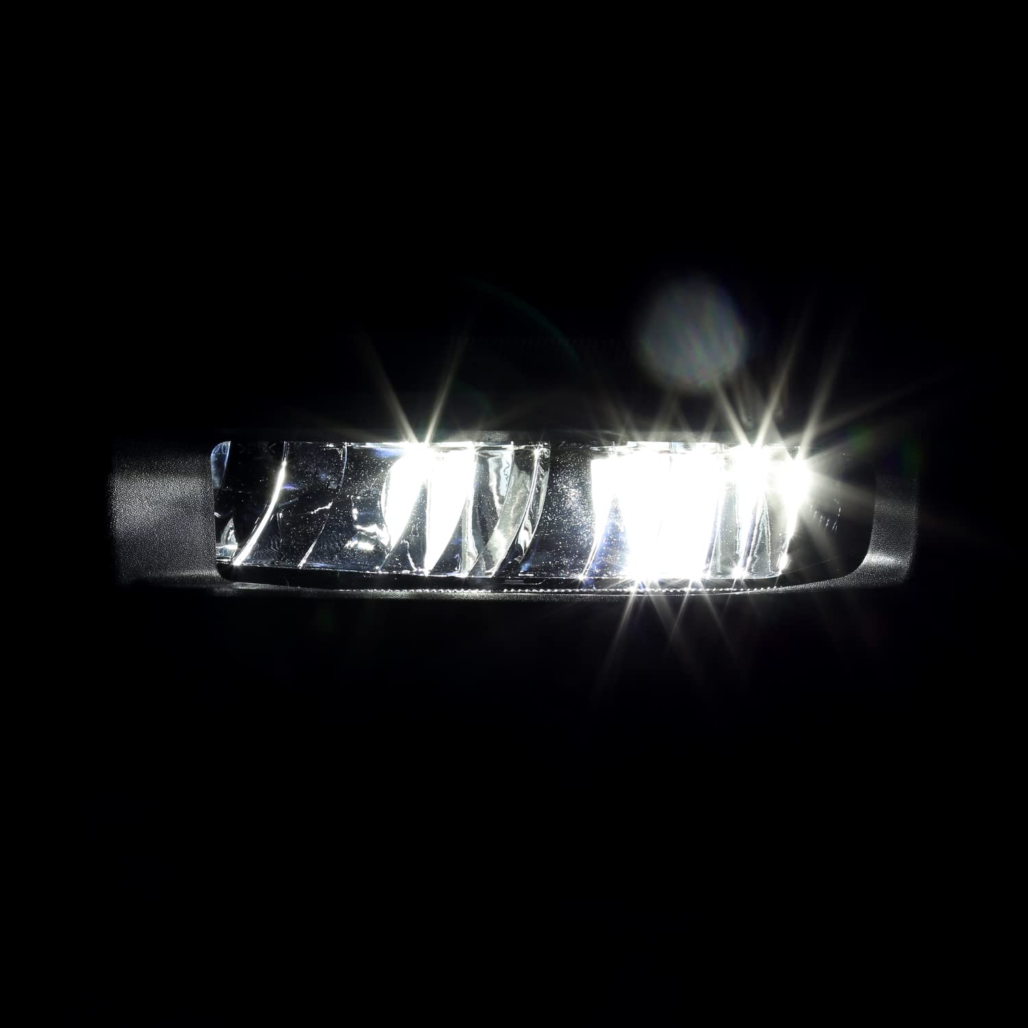 LED Fog Lights SPEC-D TUNING Chrome with Universal Wiring and Switch Compatible with 2019-2022 Dodge Ram 1500, L+R Pair Assembly