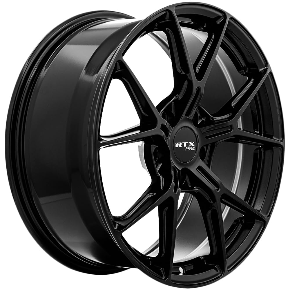 RTX Custom RS01 Wheel - 18x8, 38 Offset, 5x114.3 Bolt Pattern, 67.1mm Hub - Gloss Black Rim