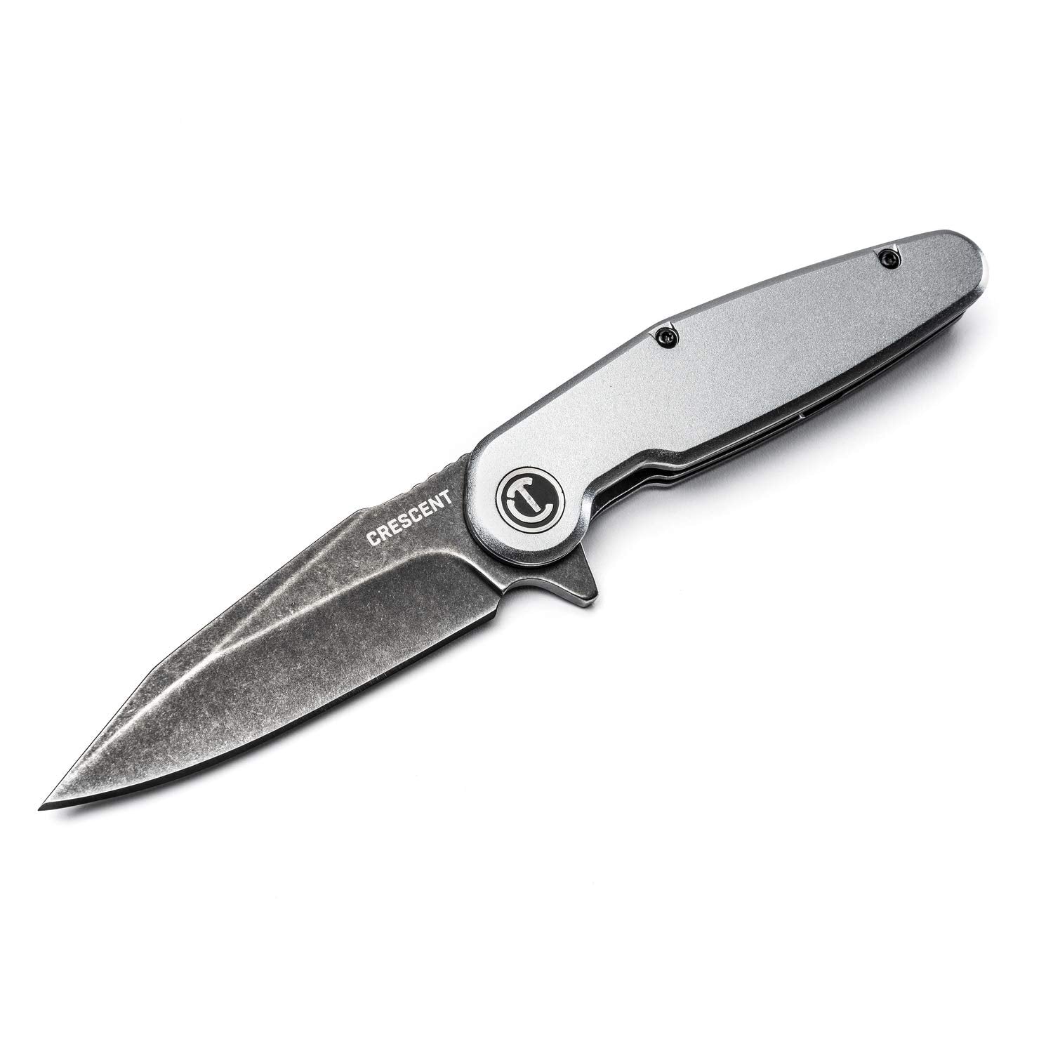 Crescent Harpoon Blade 3-1/2 Inch Aluminum Handle Pocket Knife - CPK350A