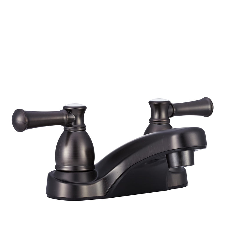 Dura Faucet RV Bathroom Faucet DF-PL700L-VB with Classical Hot and Cold Handles (Venetian Bronze)