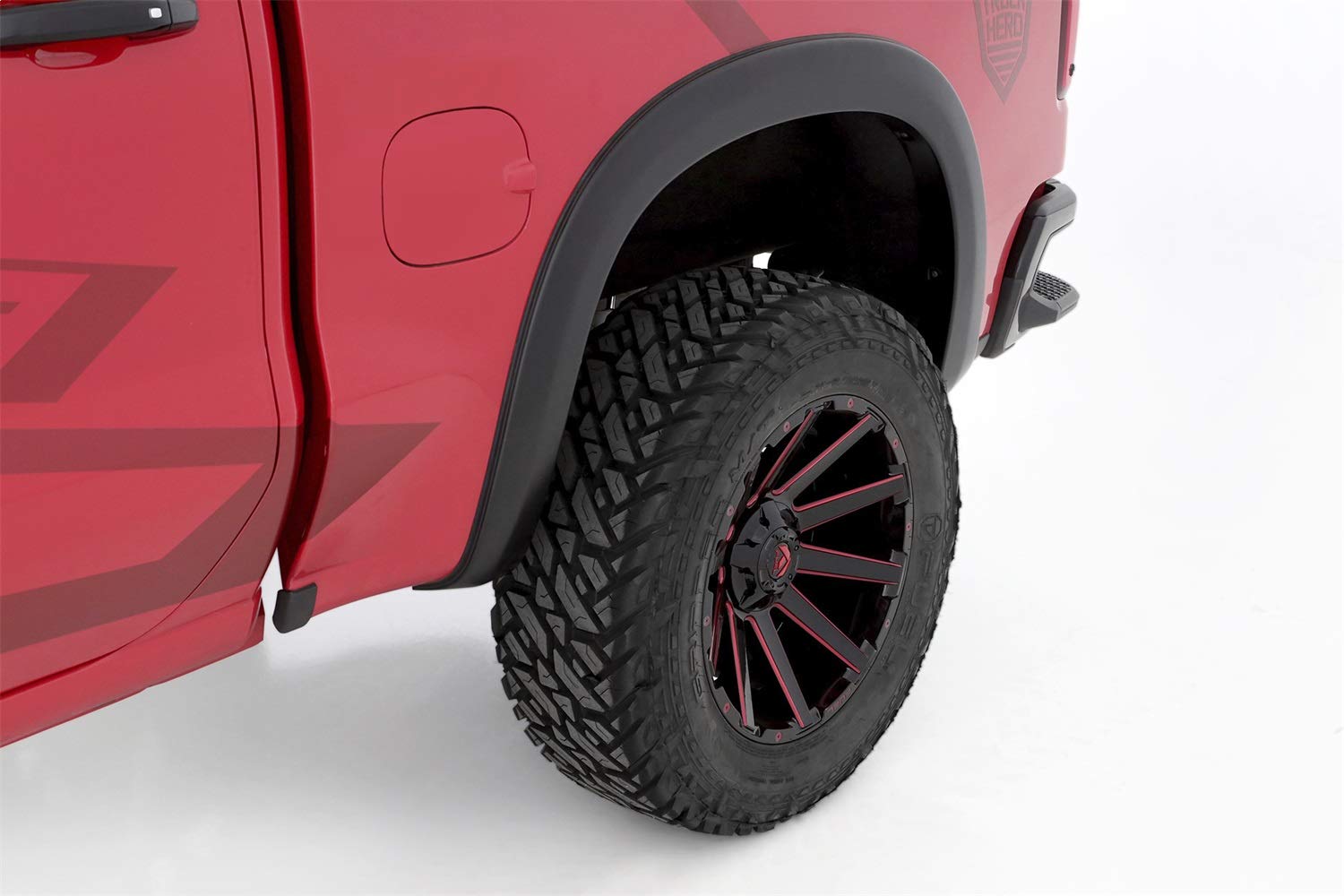 SX-Sport Style Lund SX140SB Fender Flare 2pc. Set for 2019-2020 Chevrolet Silverado 1500, Smooth Black