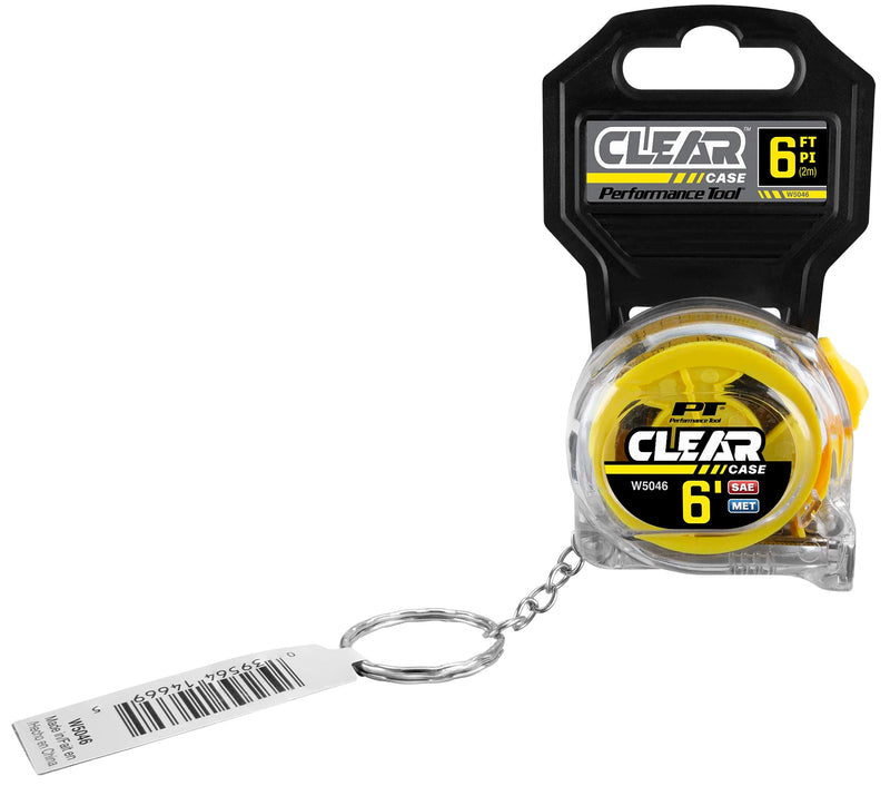 W5046 Performance Tool 6' X 1/2-Inch Clear Tape Measure