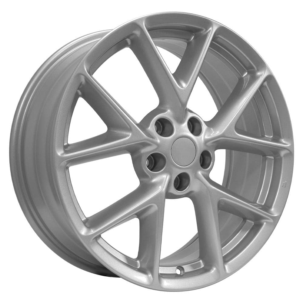 19 Inch OE Wheels NS20 Rim Fits Maxima Style 5x114.3 19x8 Gloss Silver - Hollander 62512 (1)