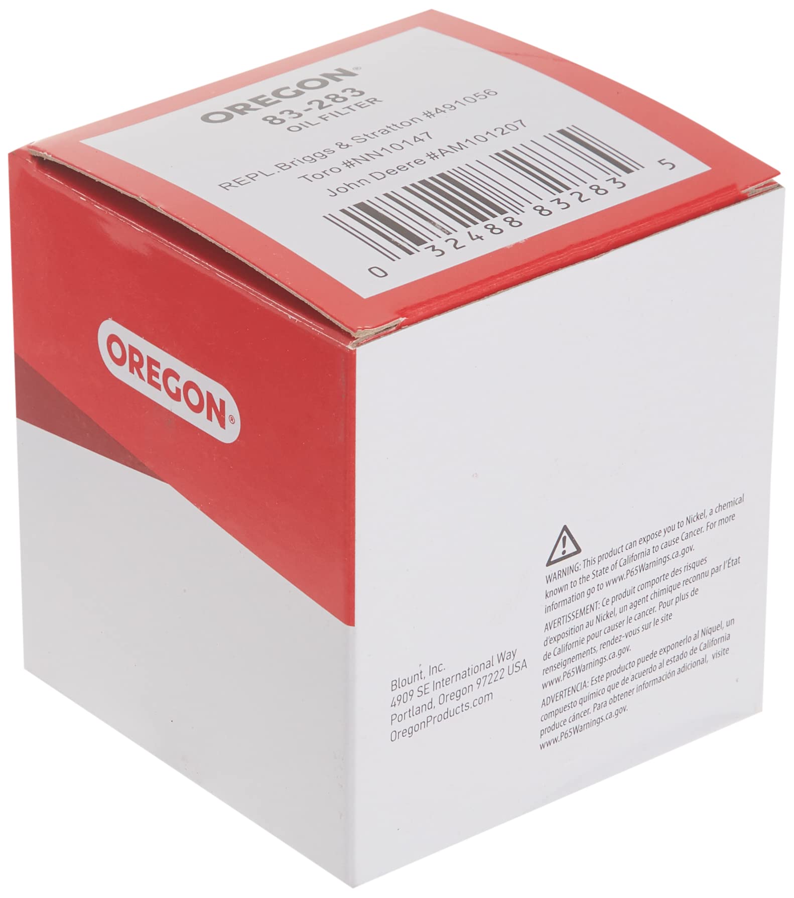Oregon Oil Filter 83-283 Replaces Briggs & Stratton 491056, Kohler 52-050-02-S