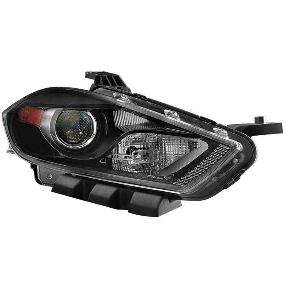 Headlight Xtune HD-JH-DDART13-H-OE-R (Dodge Dart 13-15 Halogen Only (Don't Fit HID models) Passenger Side Projector -OEM Right - Black)