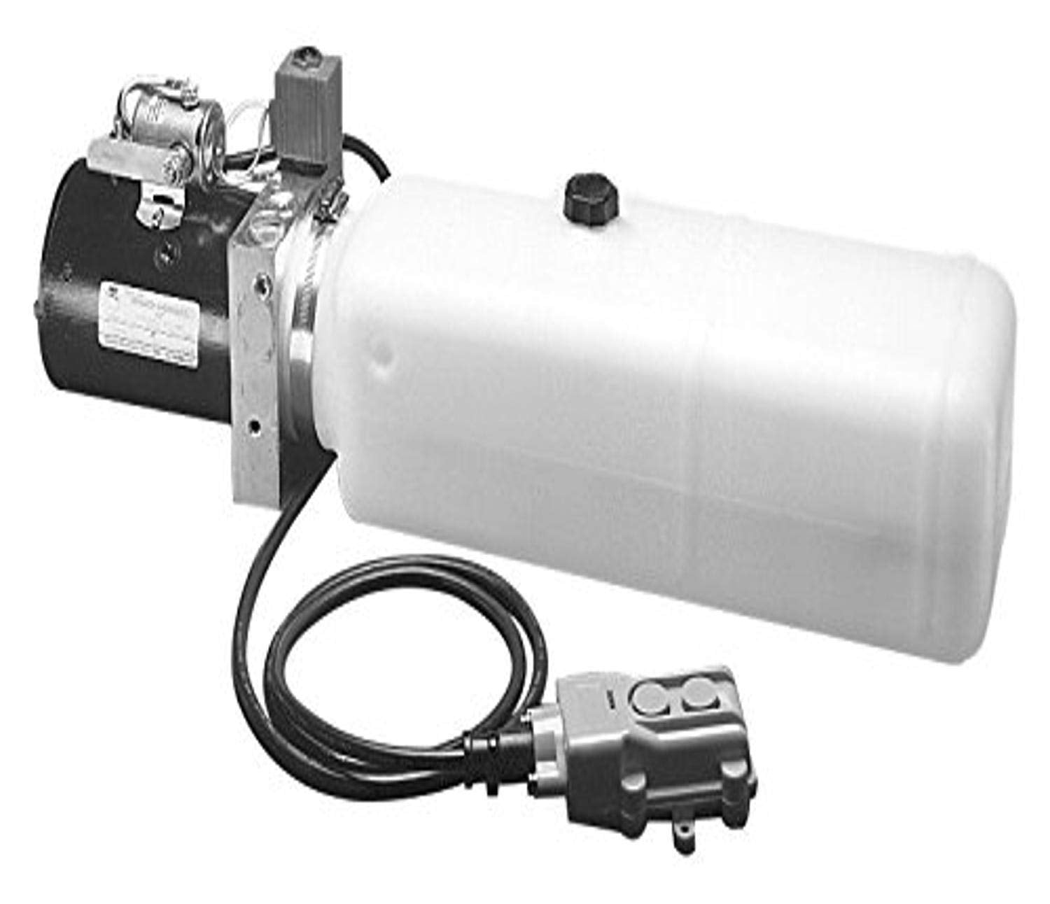 3-Way DC Hydraulic Power Unit Buyers Products with 1.5 Gallon Steel Reservoir and Electric Controls, Commonly Used With Snow Plows & Dump Body Trucks