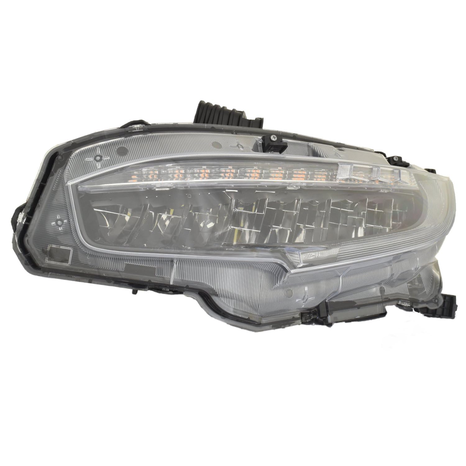 Honda Civic SND/CPE/HB 19 Headlight LED ACK SI/TOURING NA Built LH Driver Side Replaces OEM: 33150-TBA-A22 Partslink: HO2502195