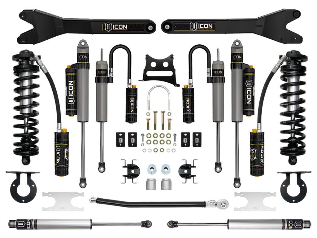 Stage 6 Coilover Conversion System, ICON 2.5-3" Lift Compatible with 2005-2016 Ford F250/F350, K63106