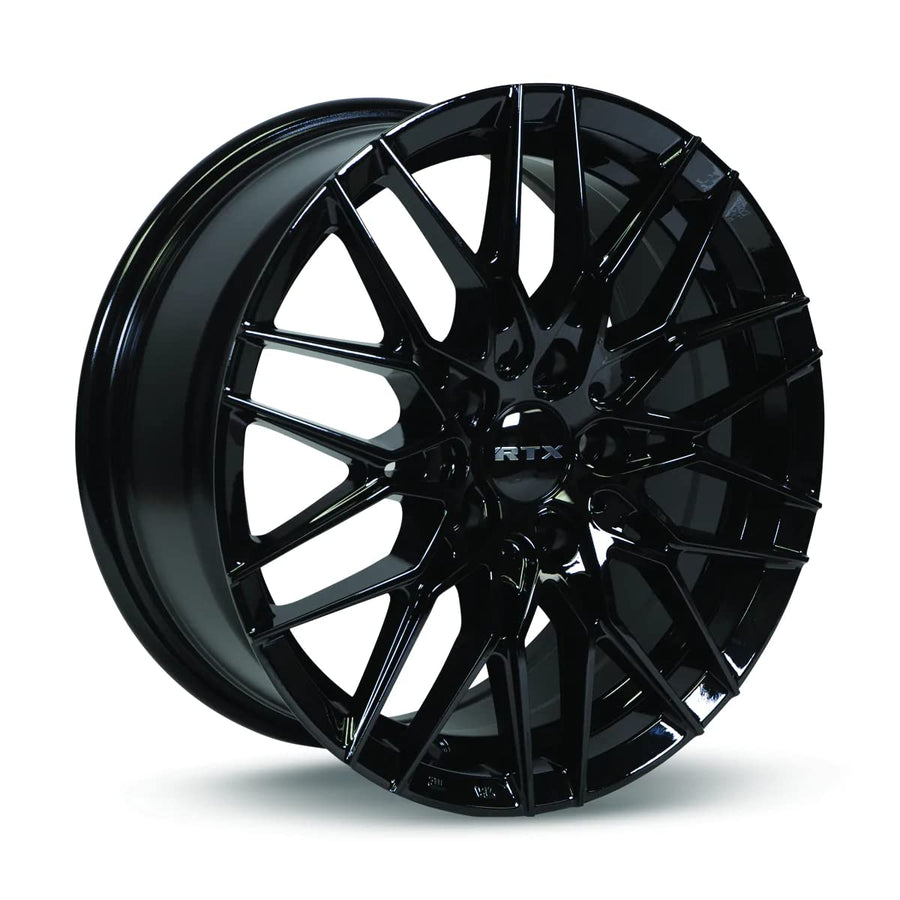 Pack of 4 V20 RTX Rims Gloss Black Rim | 17 inch wheel | 17x7.5 inch 5x114.3 42 mm offset | Passenger car wheels