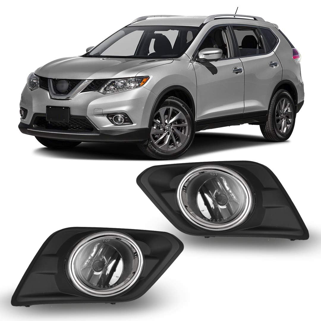 OEM Series Winjet for [2014-2016 Nissan Rogue] Driving Fog Lights + Switch + Wiring Kit