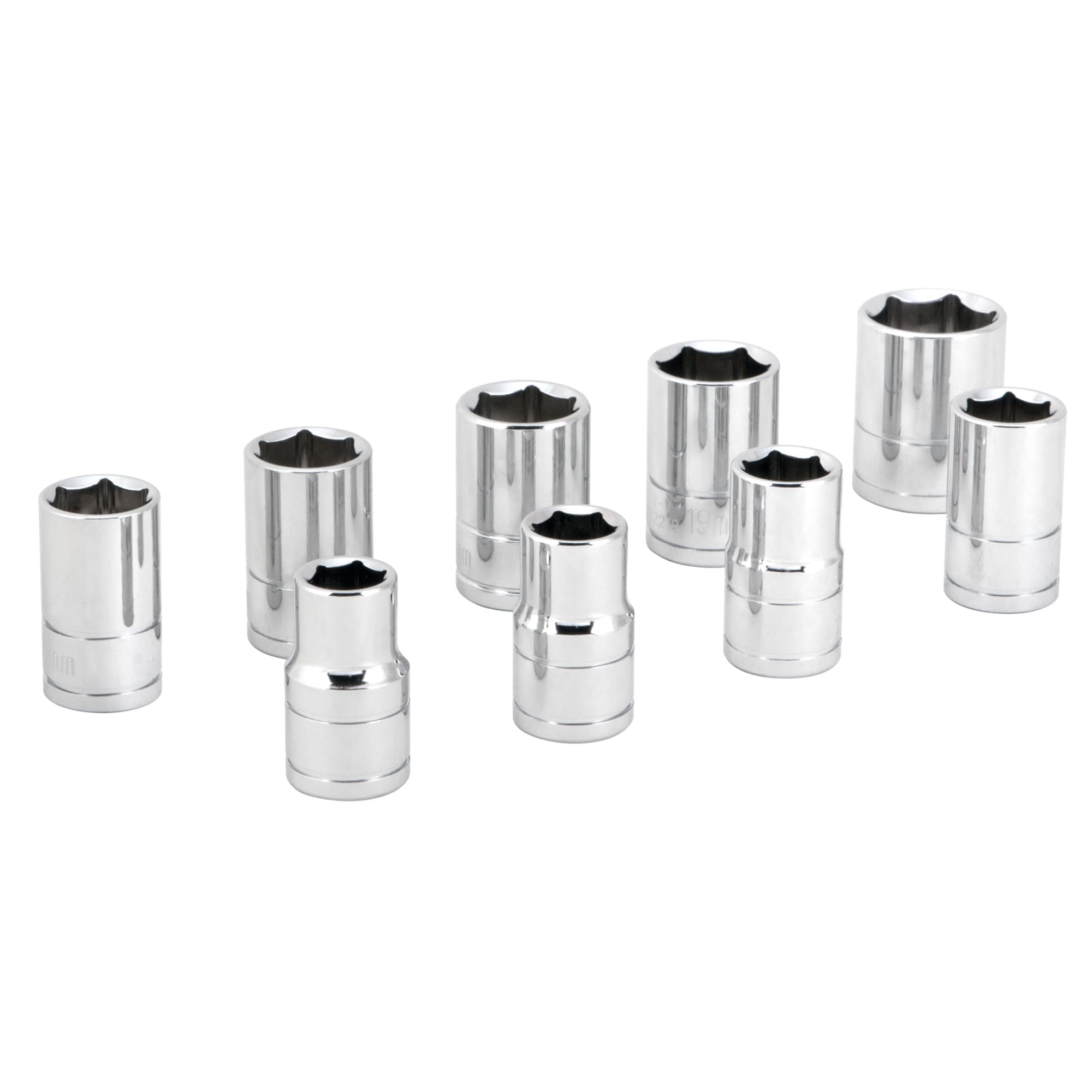 W32202 Performance Tool 1/2-Inch Drive Metric Socket Set, 9-Piece