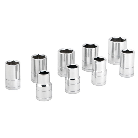 W32202 Performance Tool 1/2-Inch Drive Metric Socket Set, 9-Piece