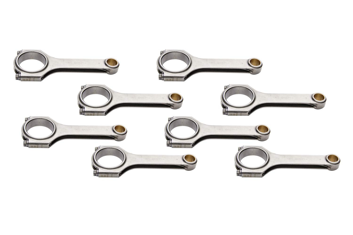 Eagle CRS6657F3D Specialty Products 6.657" 4130 Forged H-Beam Connecting Rod Set for Ford