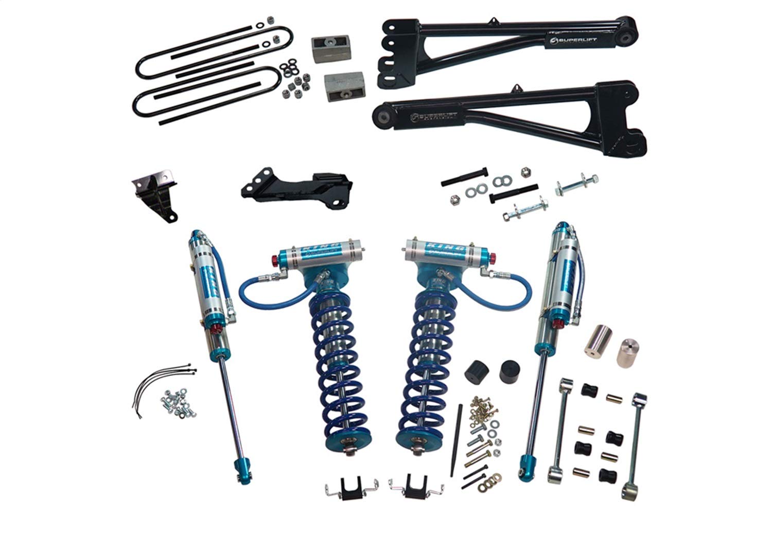 SUPERLIFT SUSPENSION RealTruck 4" Lift Kit for Ford F-250/F-350 | Complete Lift Kit with King 2.0 Coilovers and Replacement Radius Arms | K981KG | Fits 2008-2010 Ford F-250 / F-350