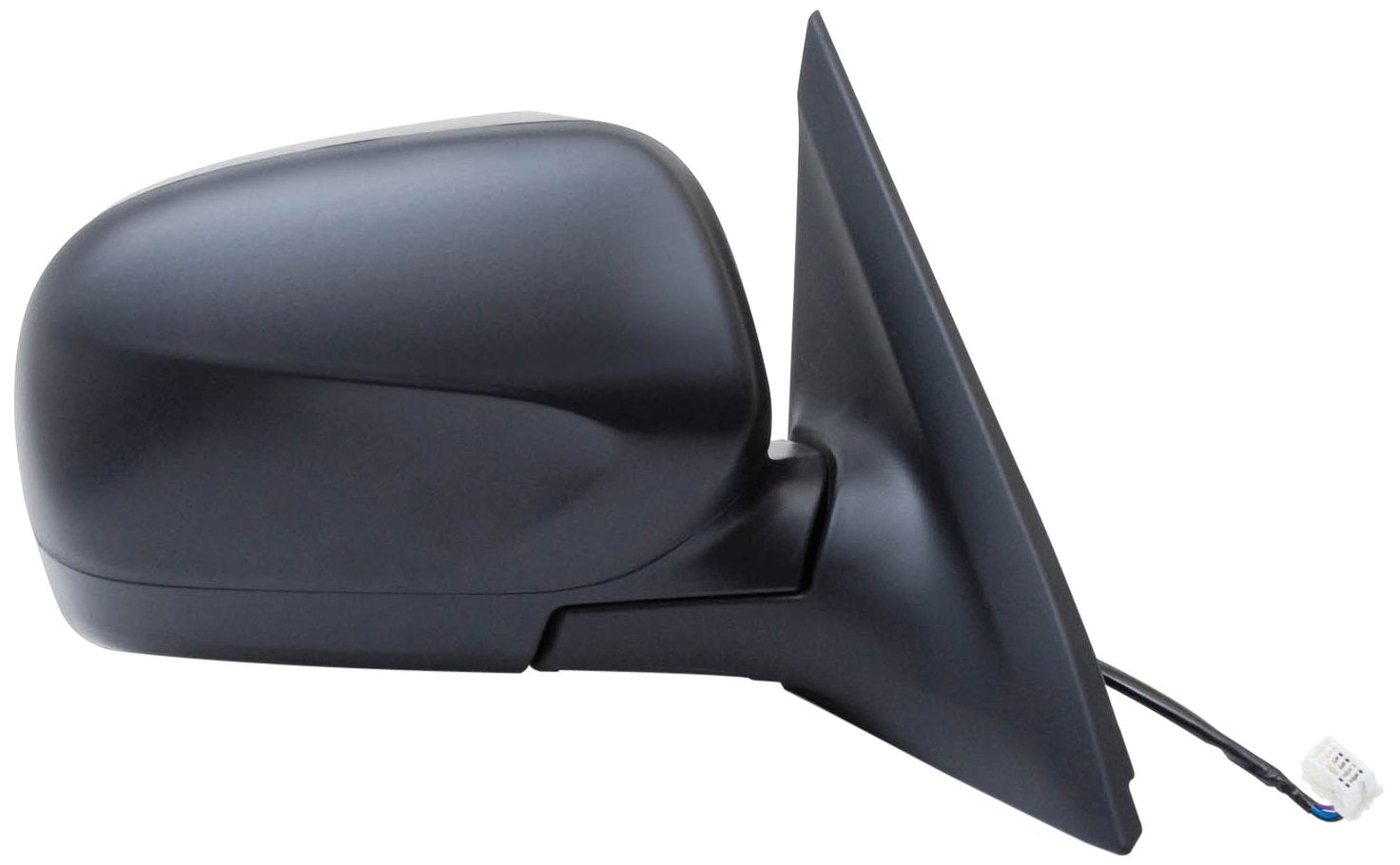 Mirror Passenger Side for Subaru Forester, Black, PTM Cover, Foldaway, Heated Power