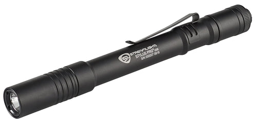 Streamlight Stylus Pro USB 350-Lumen Rechargeable Pen Light for Inspectors, Law Enforcement, and Everyday Use with USB Cable, and Nylon Holster, Black