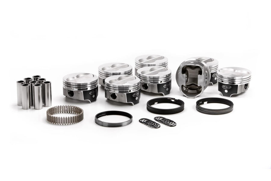 IC9914KTM.060 ICON FHR Piston Kit w/Rings - Chevy 383 5.700" Rod