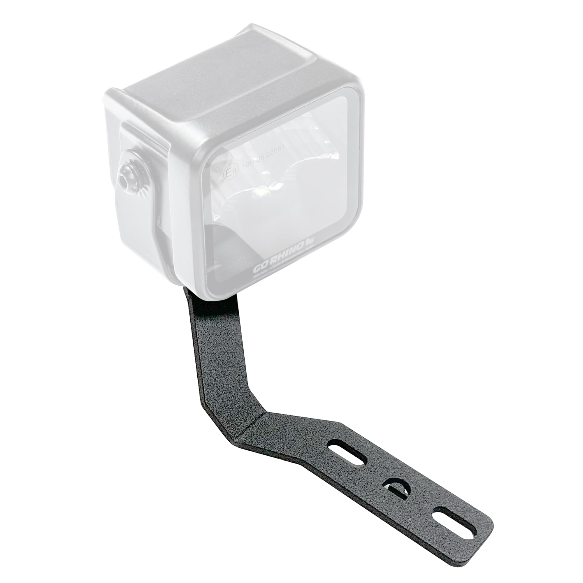 XE Go Rhino Hood Hinge Cube Light Mount | Mild Steel, Textured Black | 732260T | Fits 2019-2024 Ford Ranger