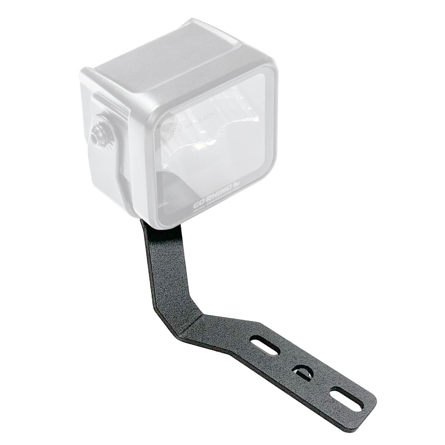 XE Go Rhino Hood Hinge Cube Light Mount | Mild Steel, Textured Black | 732260T | Fits 2019-2024 Ford Ranger